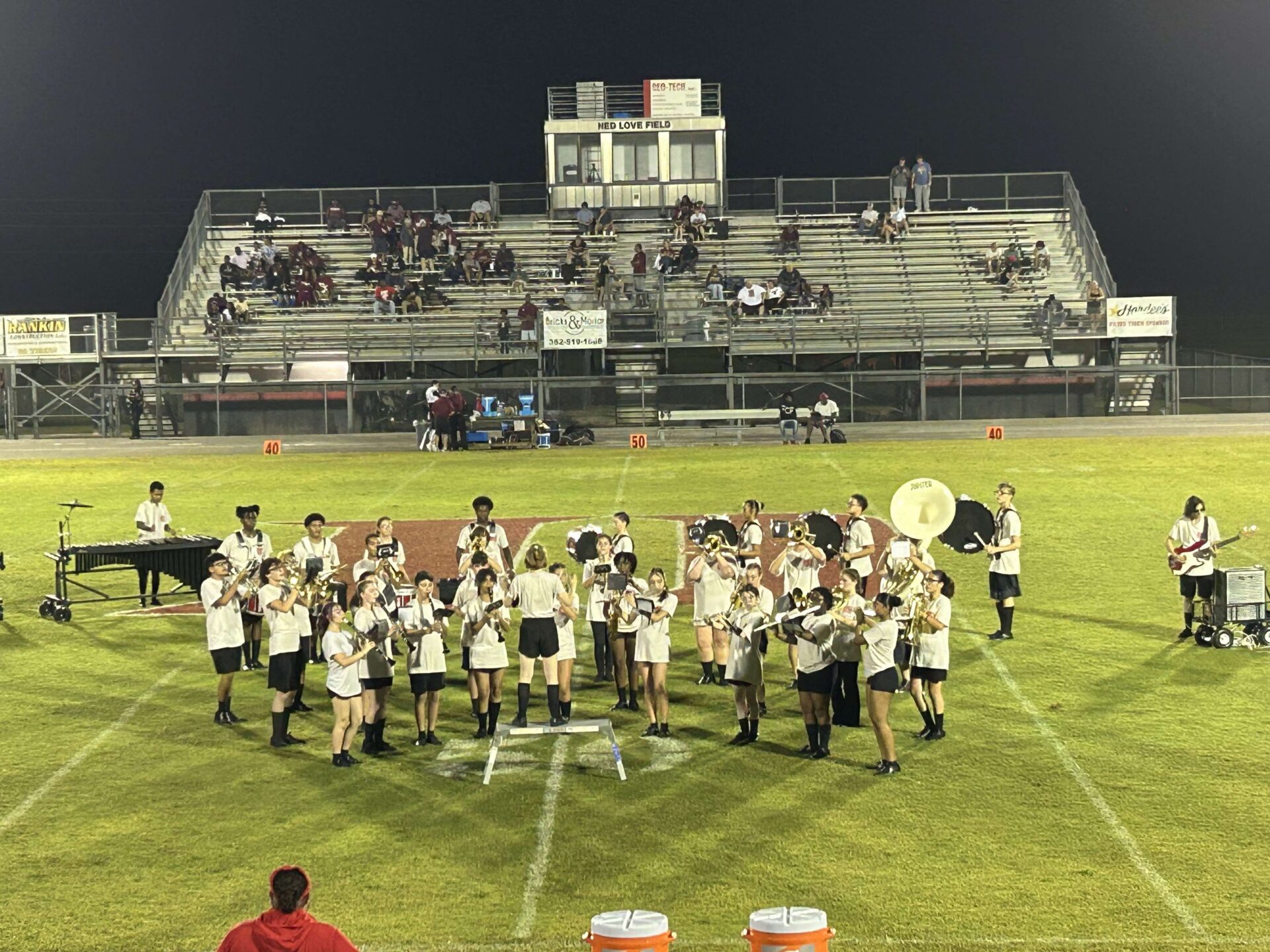 The Dunnellon High Band on the Field