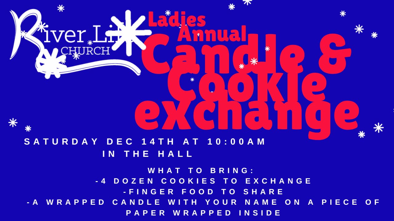 Ladies annual candle and cookie exchange