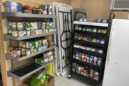 Food Pantry full from Food Drive in September 2023 (1)